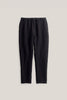 SPORTIVO STORE_Elasticated Wide Trousers Mystic Black Linen