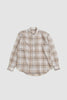 SPORTIVO STORE_Airy Wool Check Shirt Yellow Gray