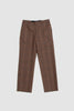 SPORTIVO STORE_Bluefaced Wool Check Slacks Brown