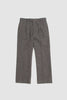 SPORTIVO STORE_Lama Shetland Wool Tweed Slacks Khaki