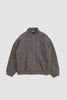 SPORTIVO STORE_Lama Shetland Wool Tweed Zip Blouson Khaki