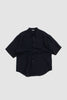 SPORTIVO STORE_Linen/Silk Tweed Shirt Dark Navy