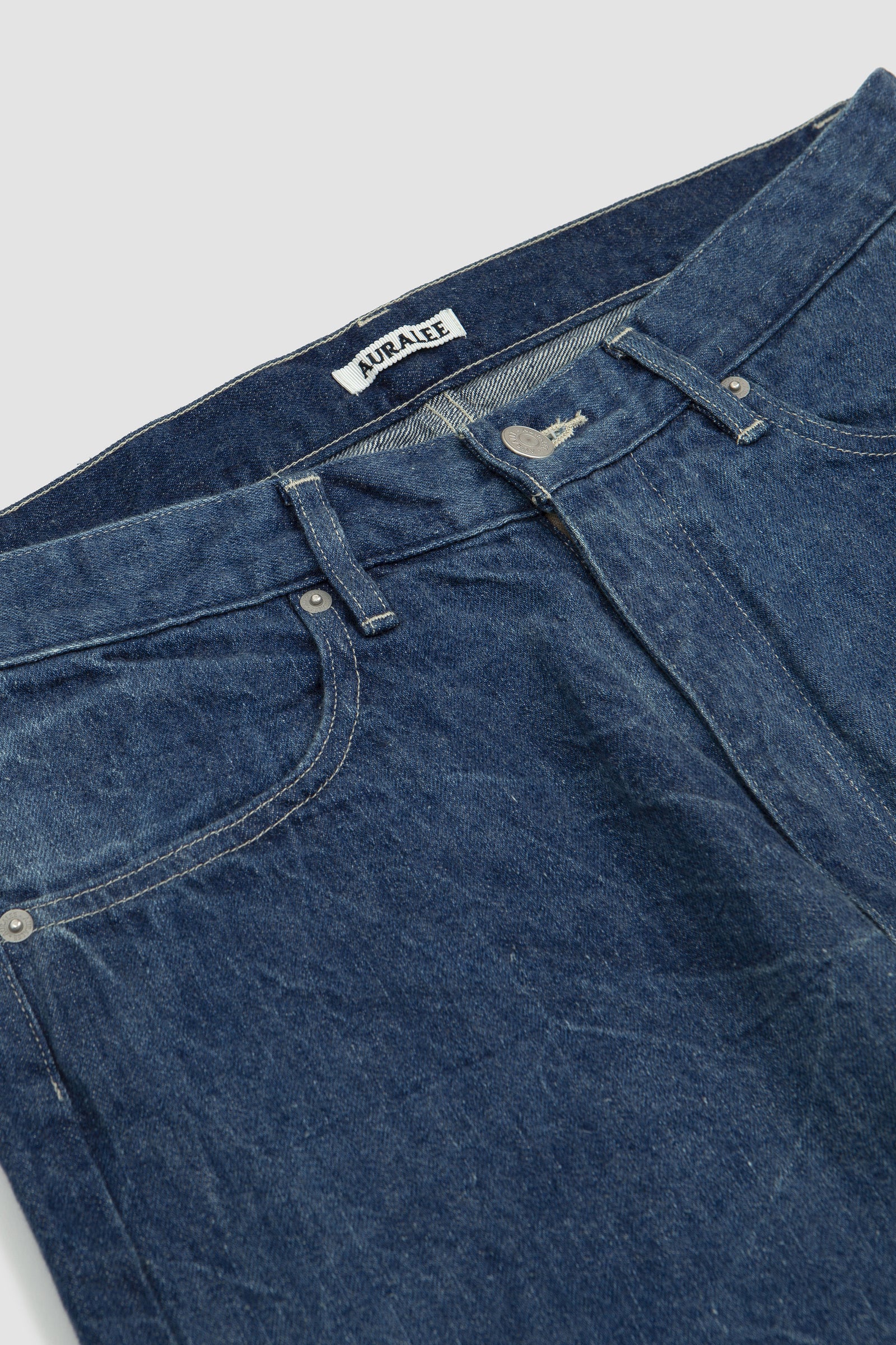 SPORTIVO [Selvedge faded light denim pants lightning effect indigo]