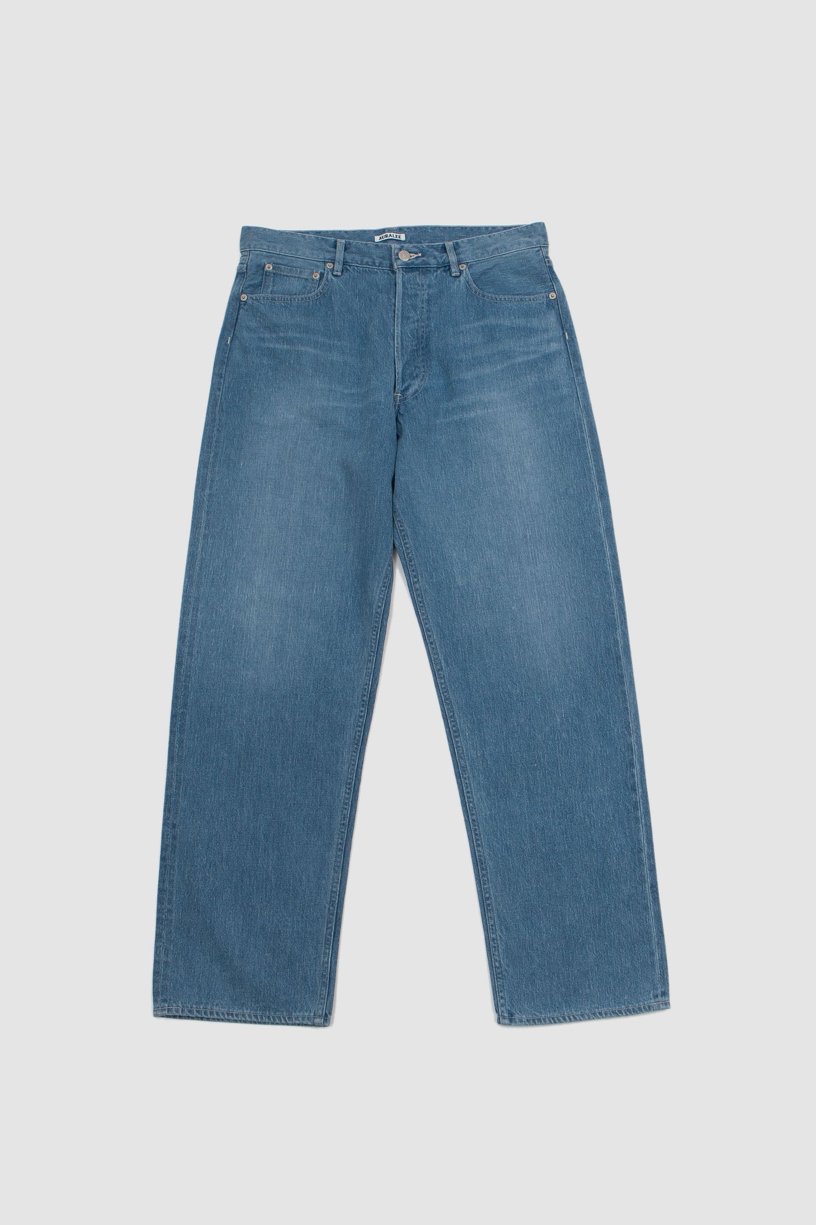 SPORTIVO [Faded selvedge denim wide pants light indigo]