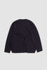 SPORTIVO STORE_32 Gauge Smooth Wool Crew Cardigan Black_5