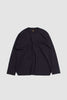 SPORTIVO STORE_32 Gauge Smooth Wool Crew Neck Charcoal/Navy