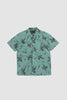 SPORTIVO STORE_Cut Jacquard Open Collar Shirt Green