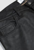 SPORTIVO STORE_5 Pocket Distress Leather Trousers Black_3