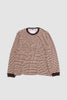 SPORTIVO STORE_Big Tee LS Velour Stripe Pink/ Brown/ White