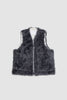 SPORTIVO STORE_Zip Vest Wool Fake Fur Grey