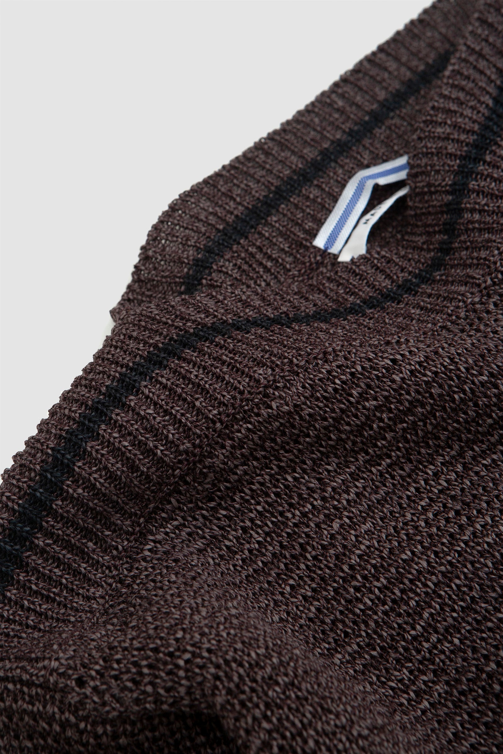 SPORTIVO [Washi paper boatneck sweater brown]