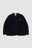 SPORTIVO STORE_Fleece Collarless Jacket Black