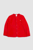 SPORTIVO STORE_Fleece Collarless Jacket Dark Red