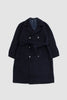 SPORTIVO STORE_Grandad Coat Austrian Wool Cloth Navy