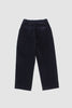 SPORTIVO STORE_Velvet Denim Tucked Trousers Navy_5