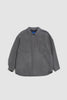 SPORTIVO STORE_Wool Melton Handmade Shirting Jacket Grey