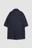 SPORTIVO STORE_Donegal Tweed Inverted Pleats Balmacaan Coat Navy_5