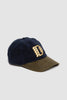 SPORTIVO STORE_Two Tone Moleskin Baseball Hat Navy/Olive