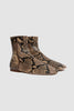 SPORTIVO STORE_Leather Sock Boots Snake Print Beige_3