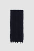 SPORTIVO STORE_Distressed Cable Knit Scarf Navy_2