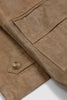 SPORTIVO STORE_Fawn Double Breasted Leather Jacket Beige_4