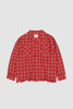 SPORTIVO STORE_Raw Cut Fringe Plaid Camp Shirt