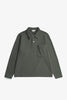 SPORTIVO STORE_Fraser Relaxed Organic Loopback LS  Polo Black Olive