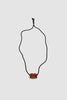 SPORTIVO STORE_Brown Glass Cube Necklace