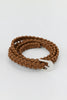 SPORTIVO STORE_Hand-Braided Leather Belt Caramel