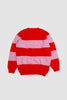 SPORTIVO STORE_Block Stripe Crew Neck Sweater Scarlet/Ballerina_5