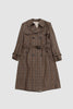 SPORTIVO STORE_Tweed Trench Coat Bronze Prince of Wales