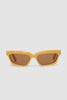 SPORTIVO STORE_Salon Sunglasses Banana/Gold/Brown