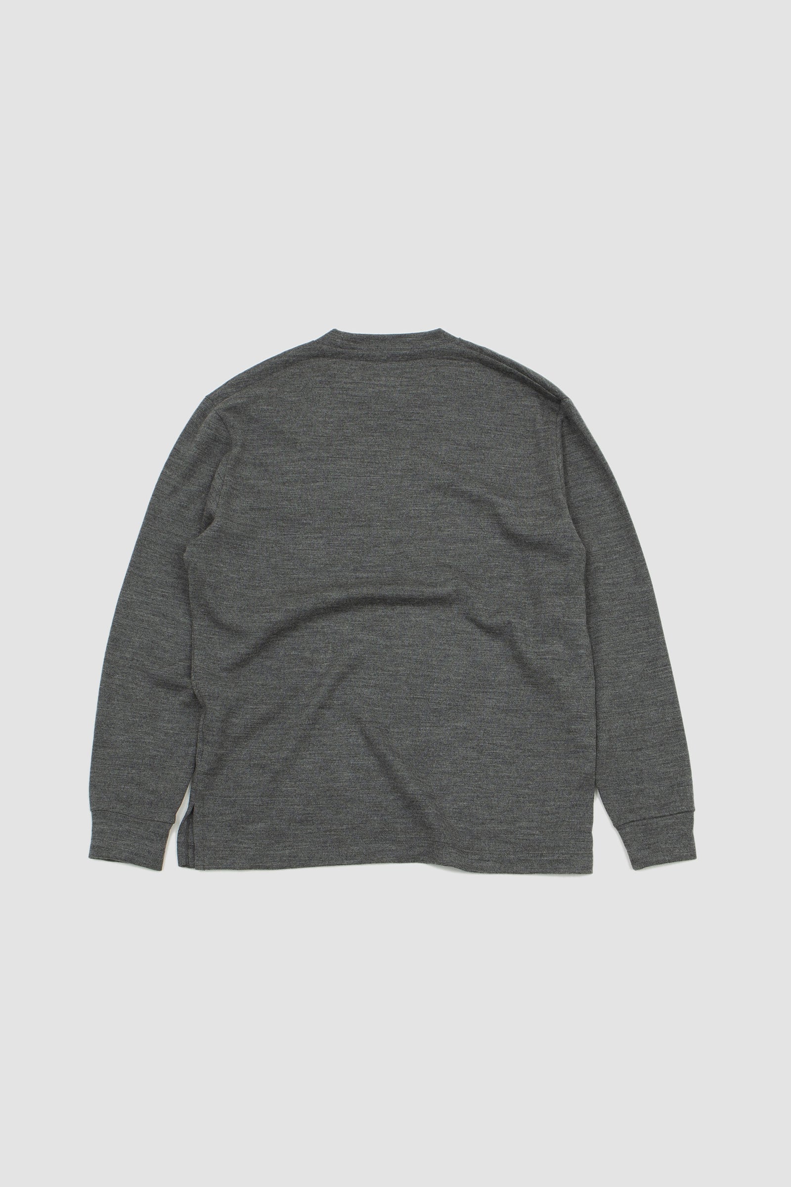 SPORTIVO [Ls wool t-shirt heather grey]