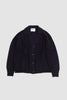 SPORTIVO STORE_Collared Cardigan Virgin Wool Ink