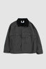 SPORTIVO STORE_High Collar Jacket Compact Cotton Canvas Charcoal