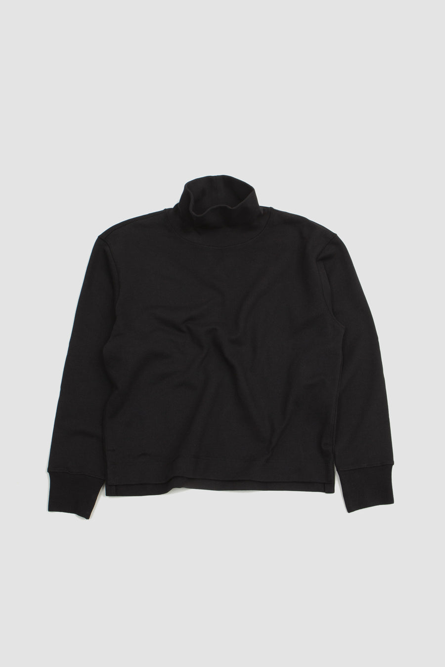 SPORTIVO [High neck sweatshirt dry loopback off jersey black]