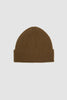 SPORTIVO STORE_Simple Ribbed Beanie Virgin Wool Khaki