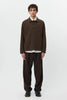 SPORTIVO STORE_Boucle Knit Polo Shirt Brown