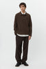 SPORTIVO STORE_Boucle Knit Polo Shirt Brown_3