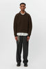 SPORTIVO STORE_Collar Sweater Dark Brown