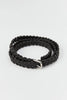 SPORTIVO STORE_Hand-Braided Leather Belt Black