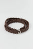 SPORTIVO STORE_Hand-Braided Leather Belt Chocolate Brown