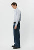 SPORTIVO STORE_Straight Cut Jeans Blue Stripe_4