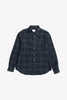 SPORTIVO STORE_Algot Relaxed Wool Check Shirt Dark Navy