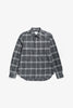 SPORTIVO STORE_Osvald Flannel Check Shirt Grey Melange