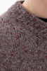 SPORTIVO STORE_Rasmus Relaxed Tweed V-Neck Sweater Burgundy_4