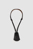 SPORTIVO STORE_Keyholder Necklace Trapeze Curls Black Leather