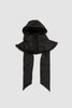 SPORTIVO STORE_Padded Bow Hood With Faux Fur Lining Black/Black