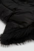 SPORTIVO STORE_Padded Bow Hood With Faux Fur Lining Black/Black_4