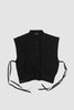 SPORTIVO STORE_Relaxed Knit Collared Bib With Ties Black_2